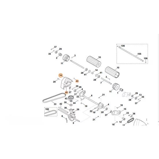 STIHL   Osłona prawa 6375 780 2086